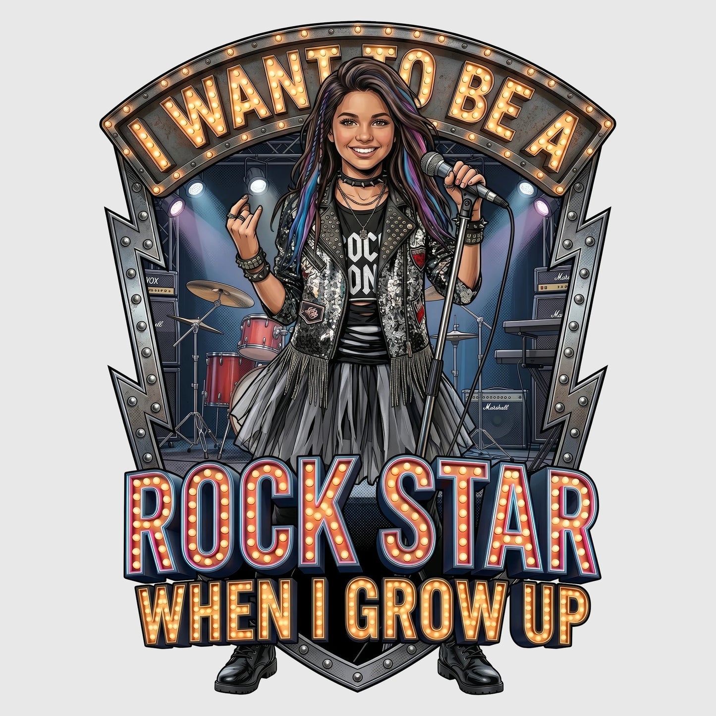 Youth Future Rock Star Tee – Latina Girl