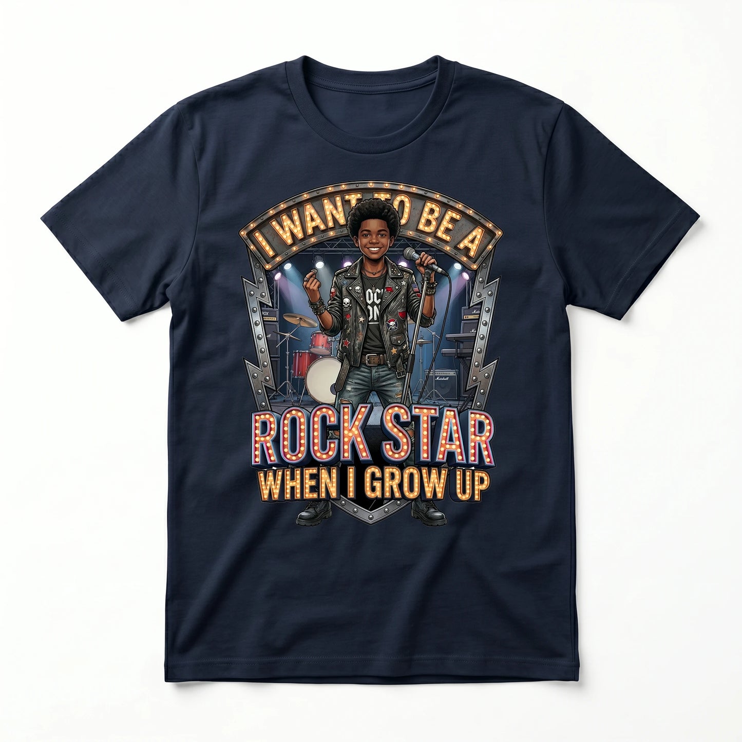 Youth Future Rock Star Tee – Black Boy