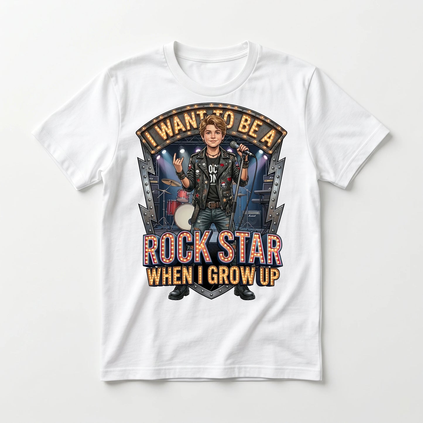 Youth Future Rock Star Tee – White Boy