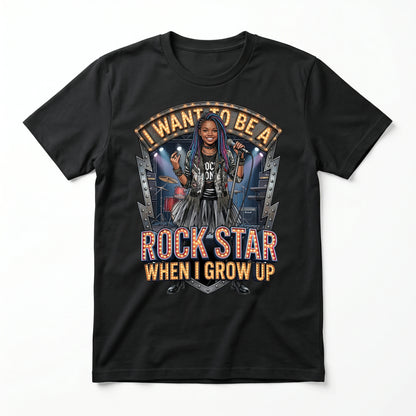 Youth Future Rock Star Tee – Black Girl
