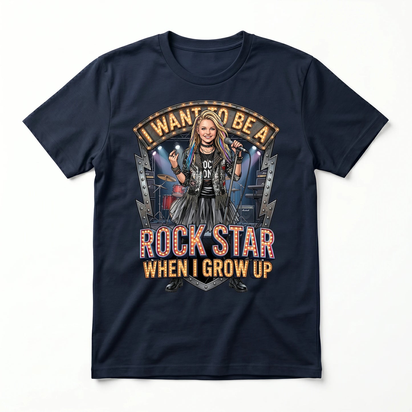 Youth Future Rock Star Tee – White Girl