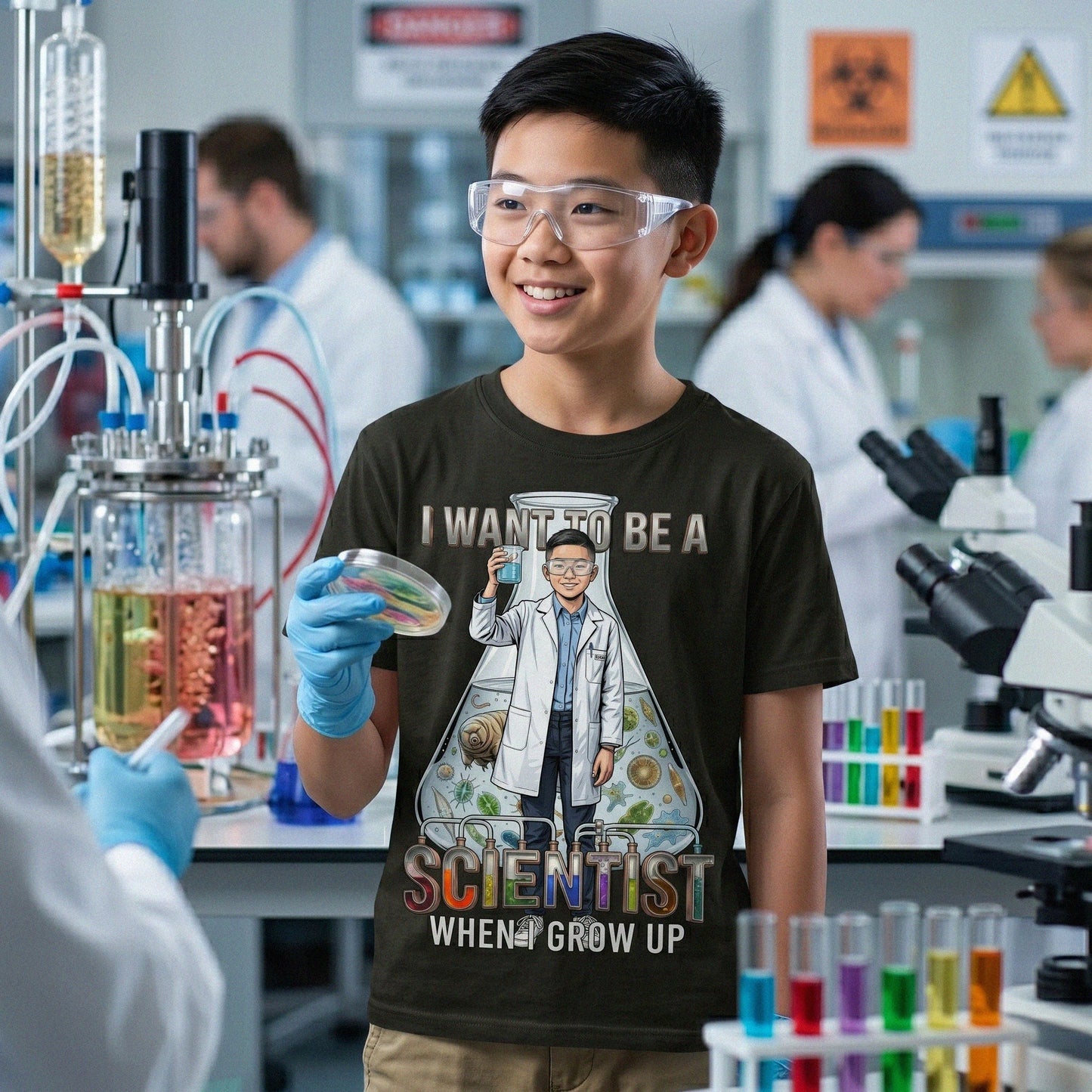 Youth Future Scientist Tee – Asian Boy