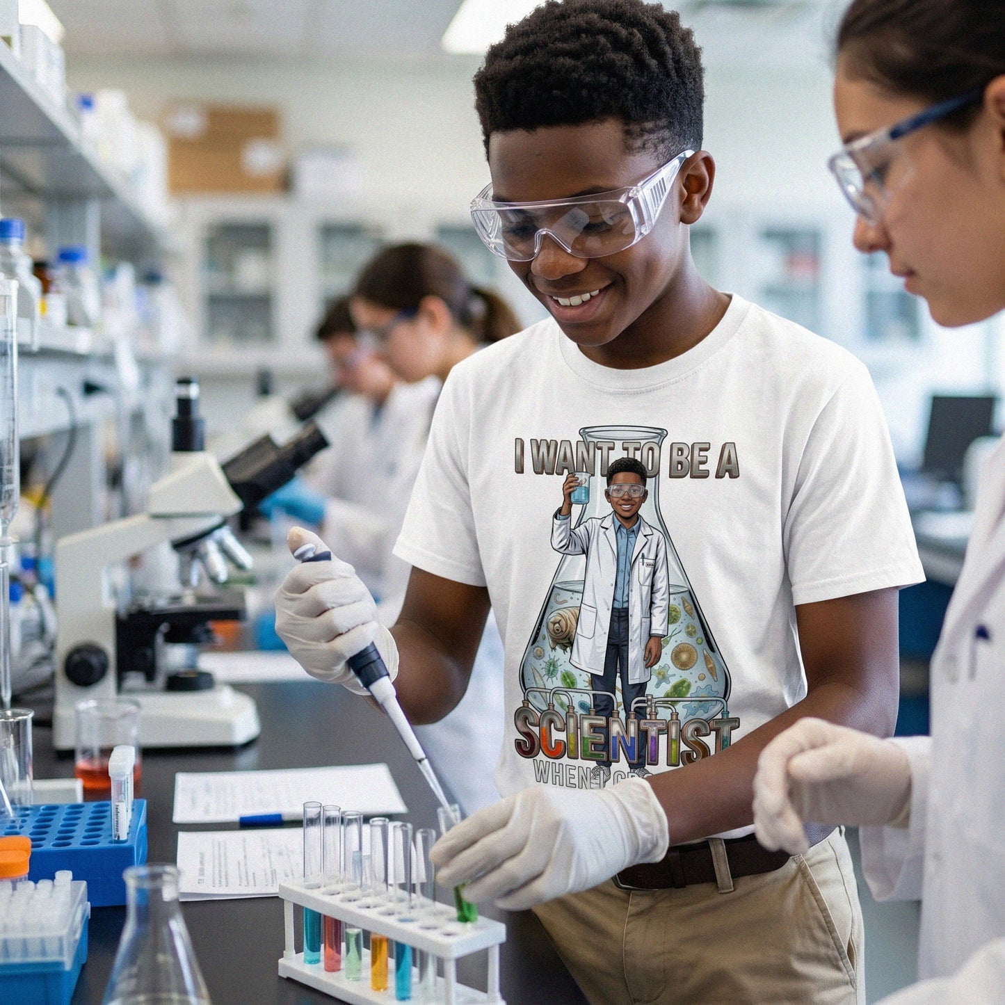 Future Scientist Tee – Black Boy
