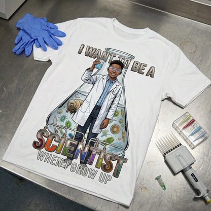 Youth Future Scientist Tee – Black Boy