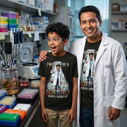 Youth Future Scientist Tee – Latino Boy