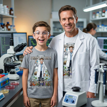 Youth Future Scientist Tee – White Boy
