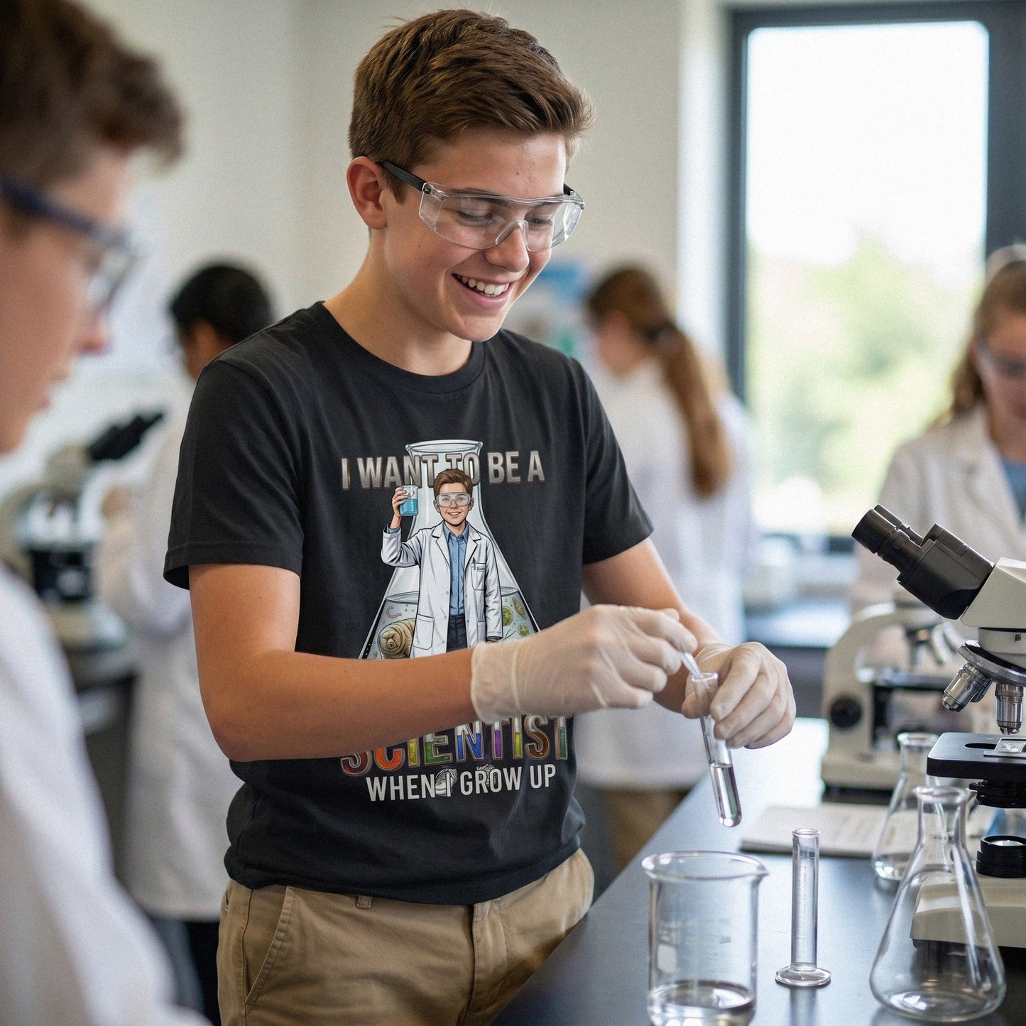 Future Scientist Tee – White Boy