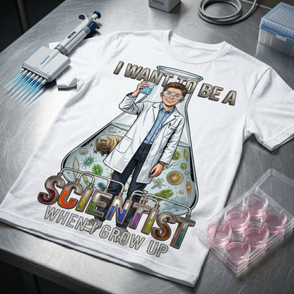 Youth Future Scientist Tee – White Boy