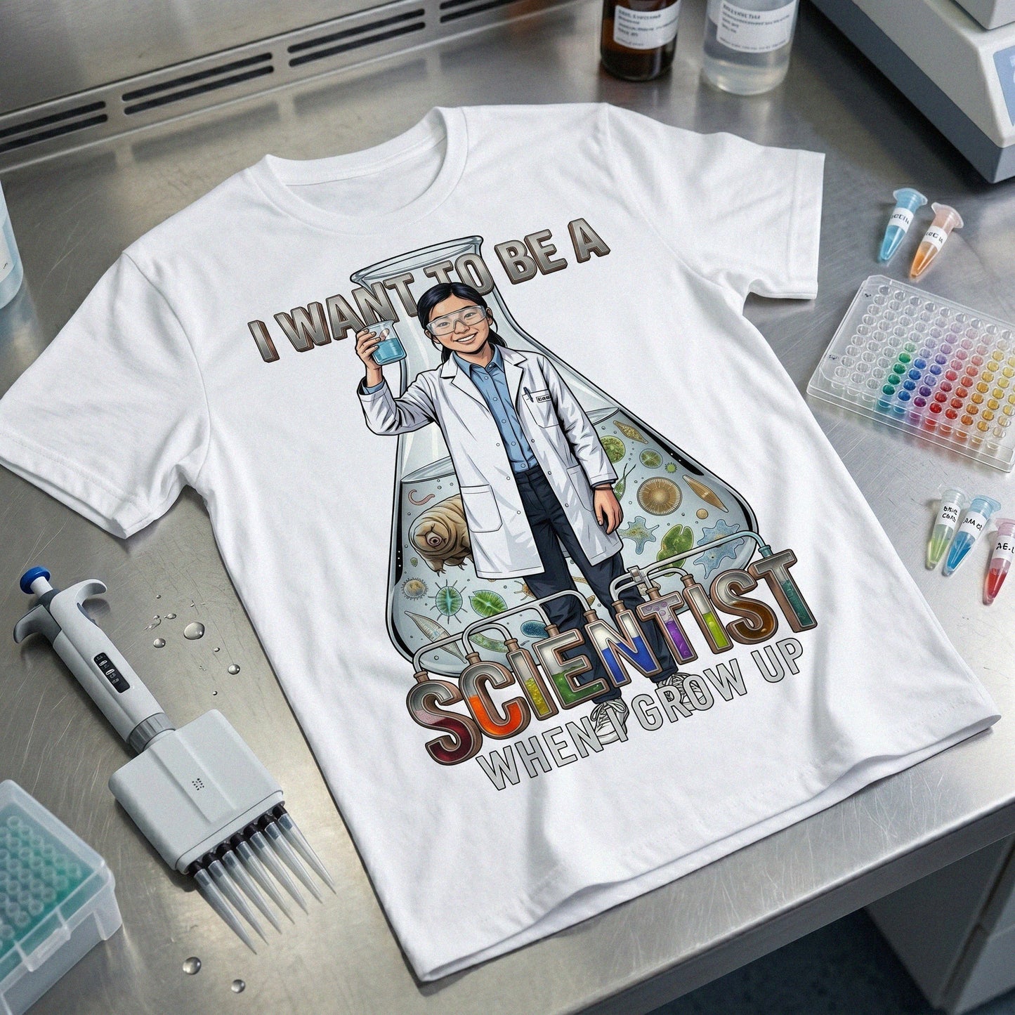 Youth Future Scientist Tee – Asian Girl