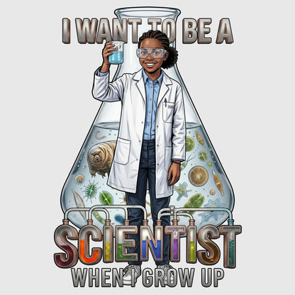 Youth Future Scientist Tee – Black Girl