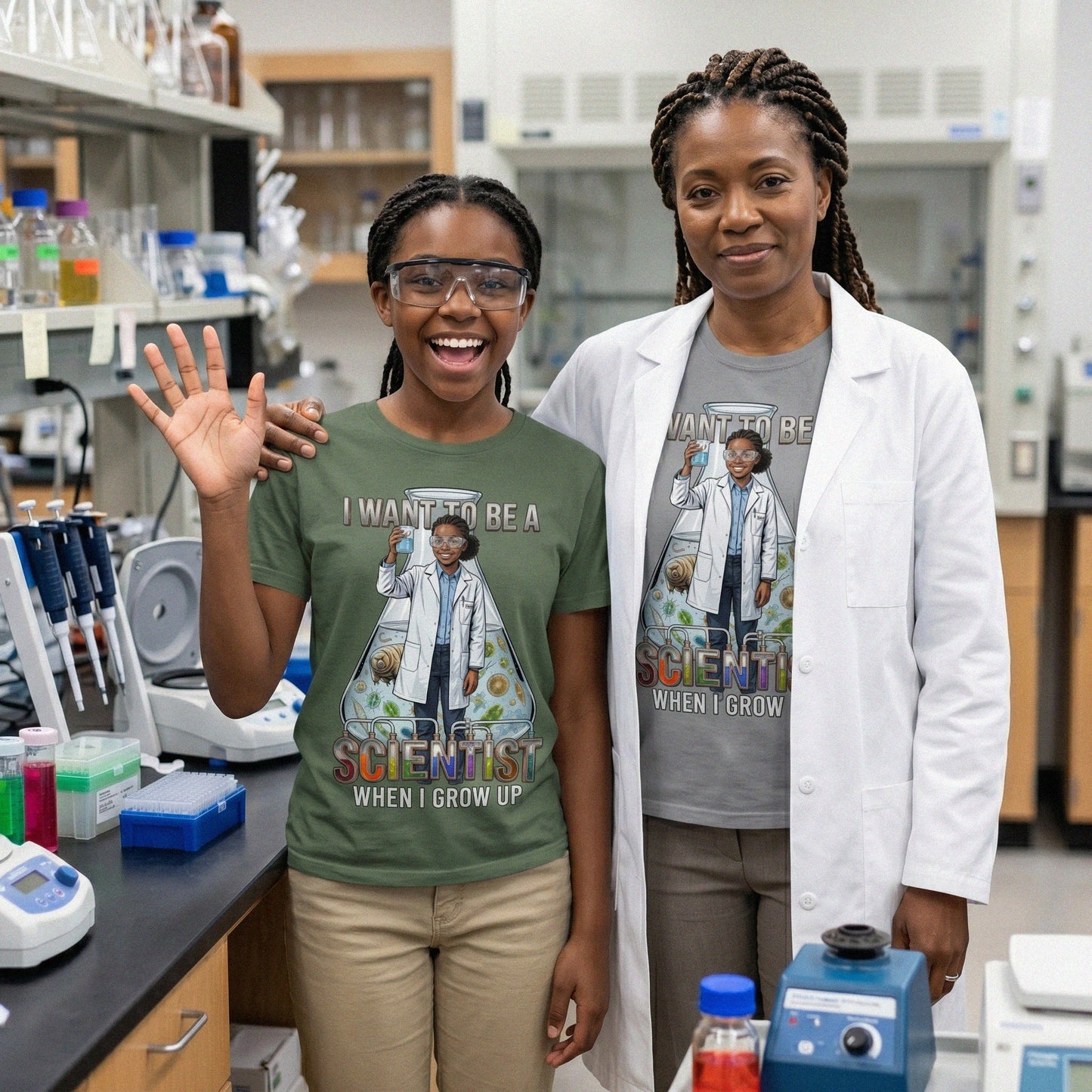 Future Scientist Tee – Black Girl