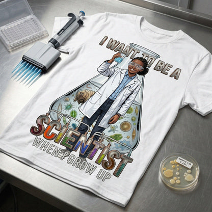 Future Scientist Tee – Black Girl