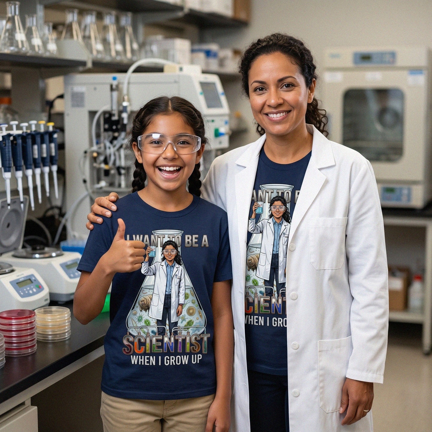 Youth Future Scientist Tee – Latina Girl
