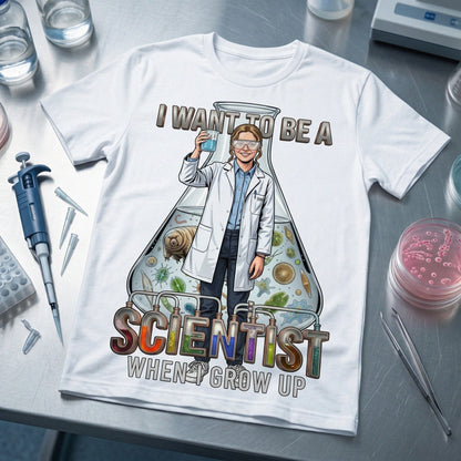 Future Scientist Tee – White Girl