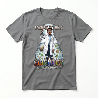 Youth Future Scientist Tee – Black Boy