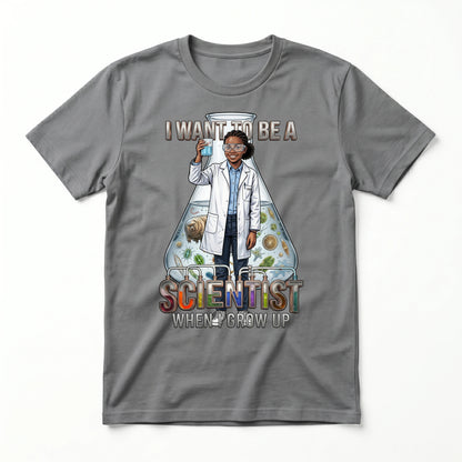Youth Future Scientist Tee – Black Girl