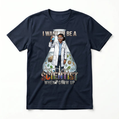 Youth Future Scientist Tee – Black Girl