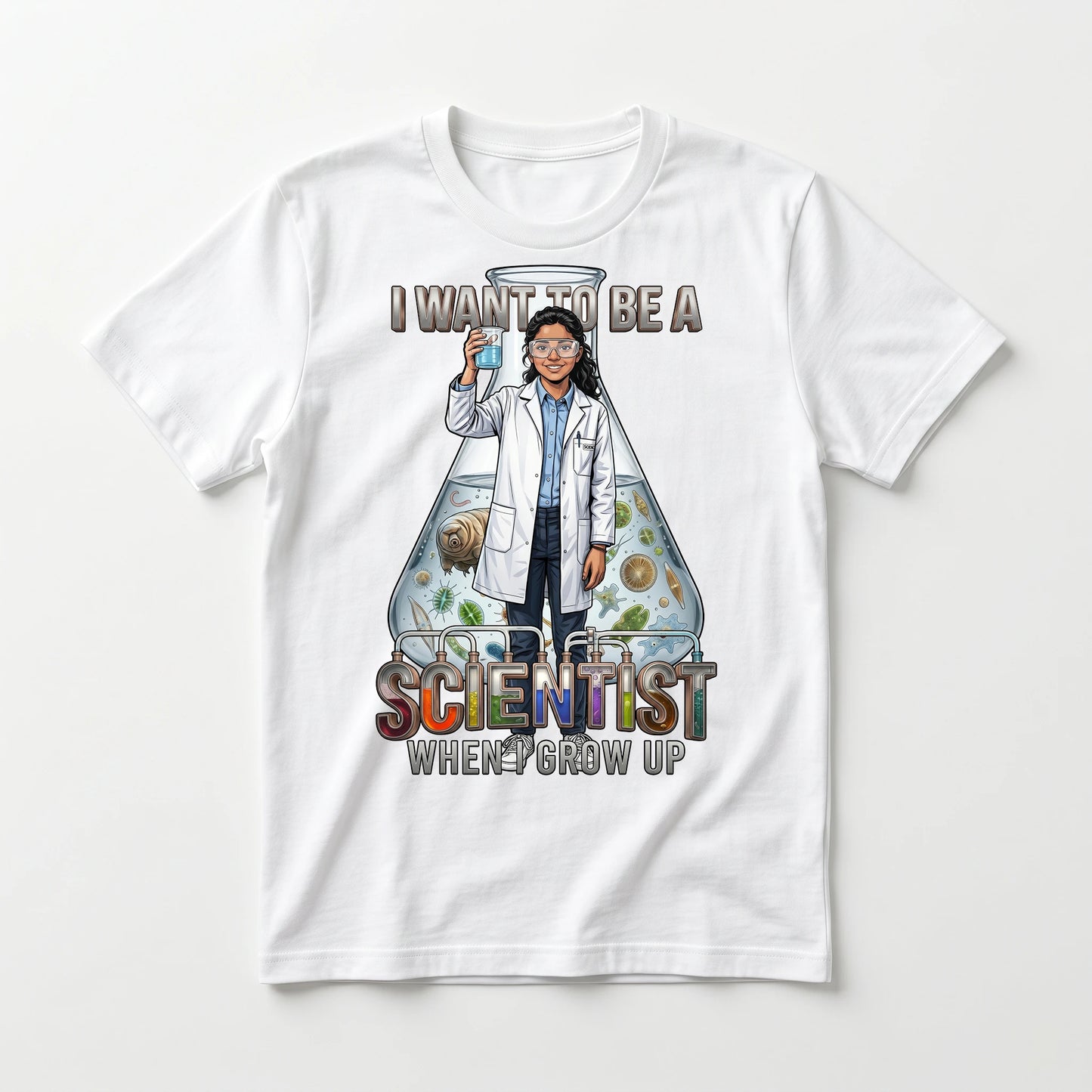 Youth Future Scientist Tee – Latina Girl