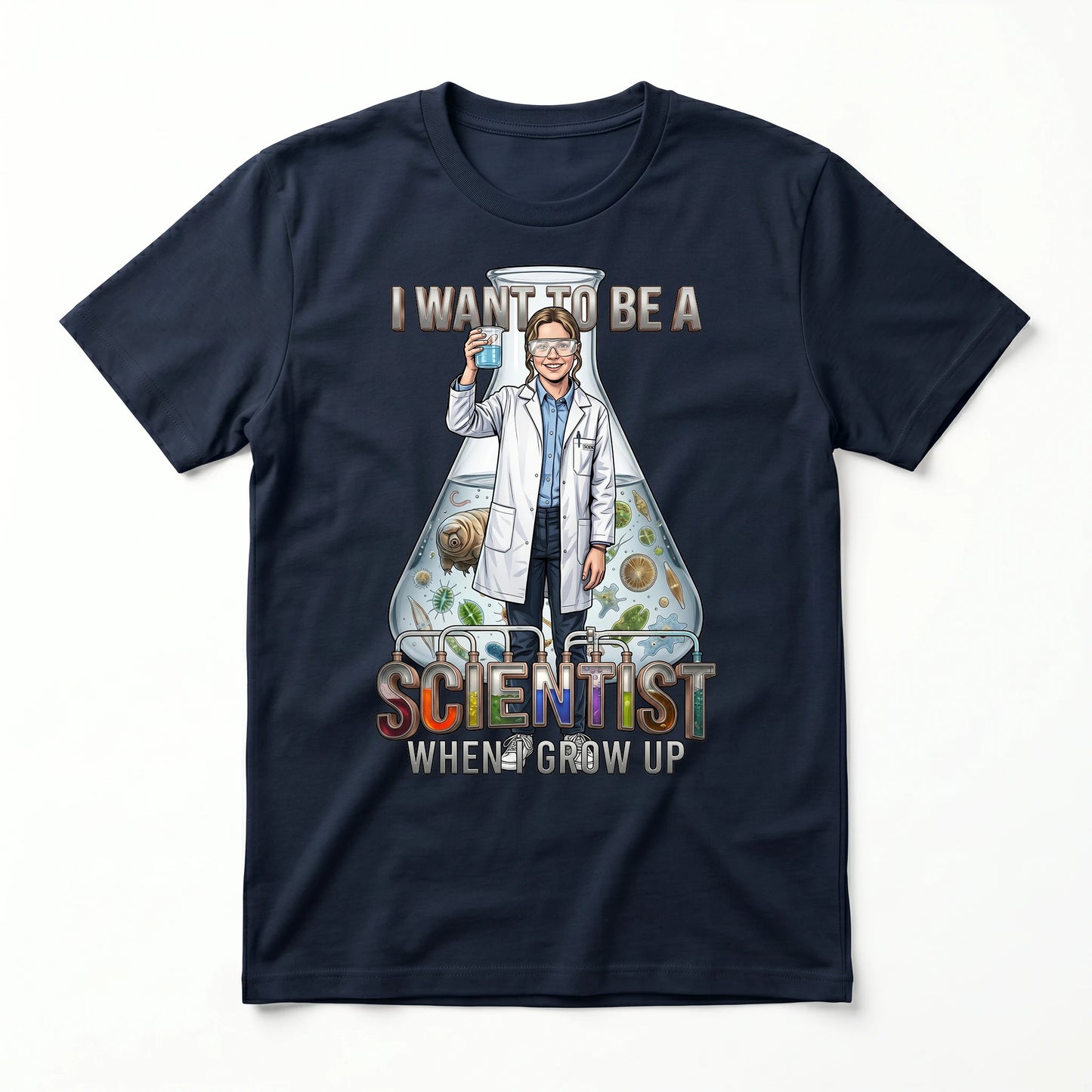 Youth Future Scientist Tee – White Girl
