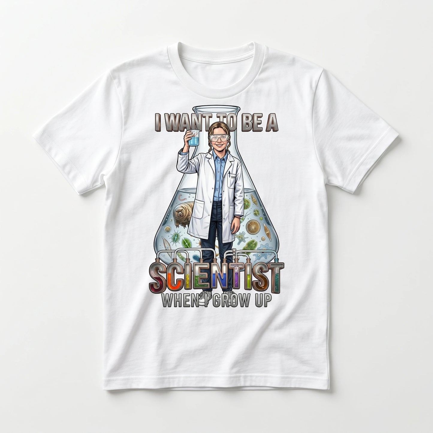 Future Scientist Tee – White Girl