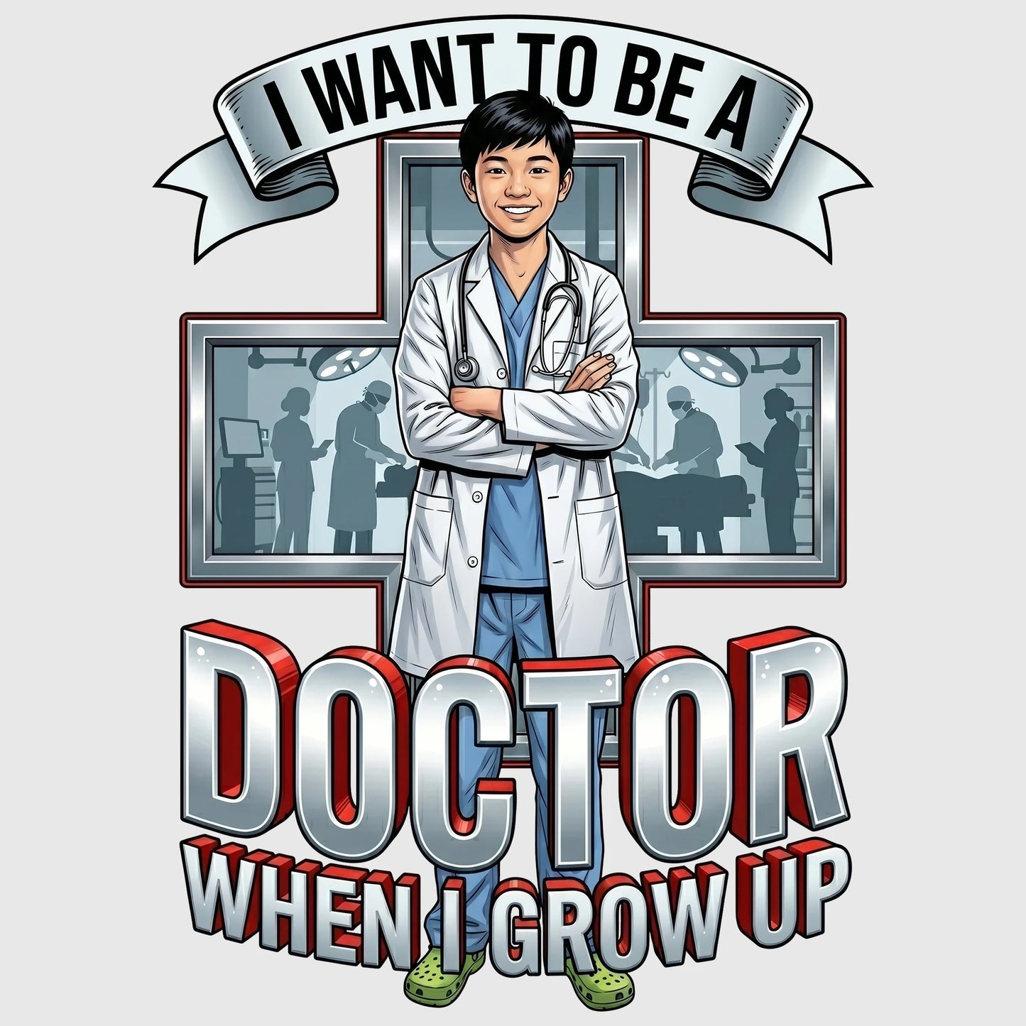 Future Doctor Tee – Asian Boy