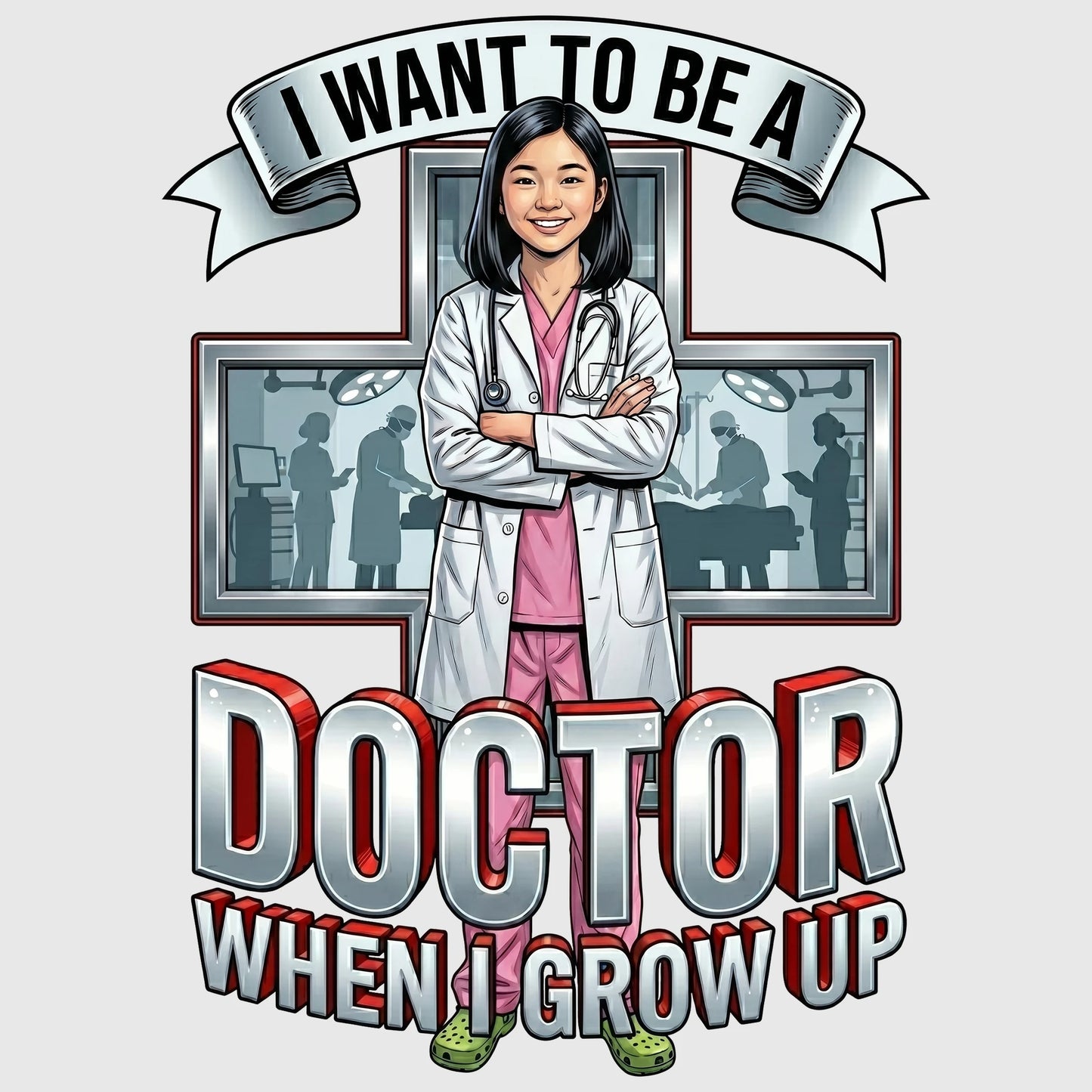 Future Doctor Tee – Asian Girl